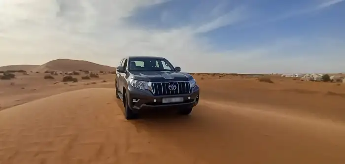 Majestic Erg Chebbi sand dunes in Merzouga Sahara desert Morocco